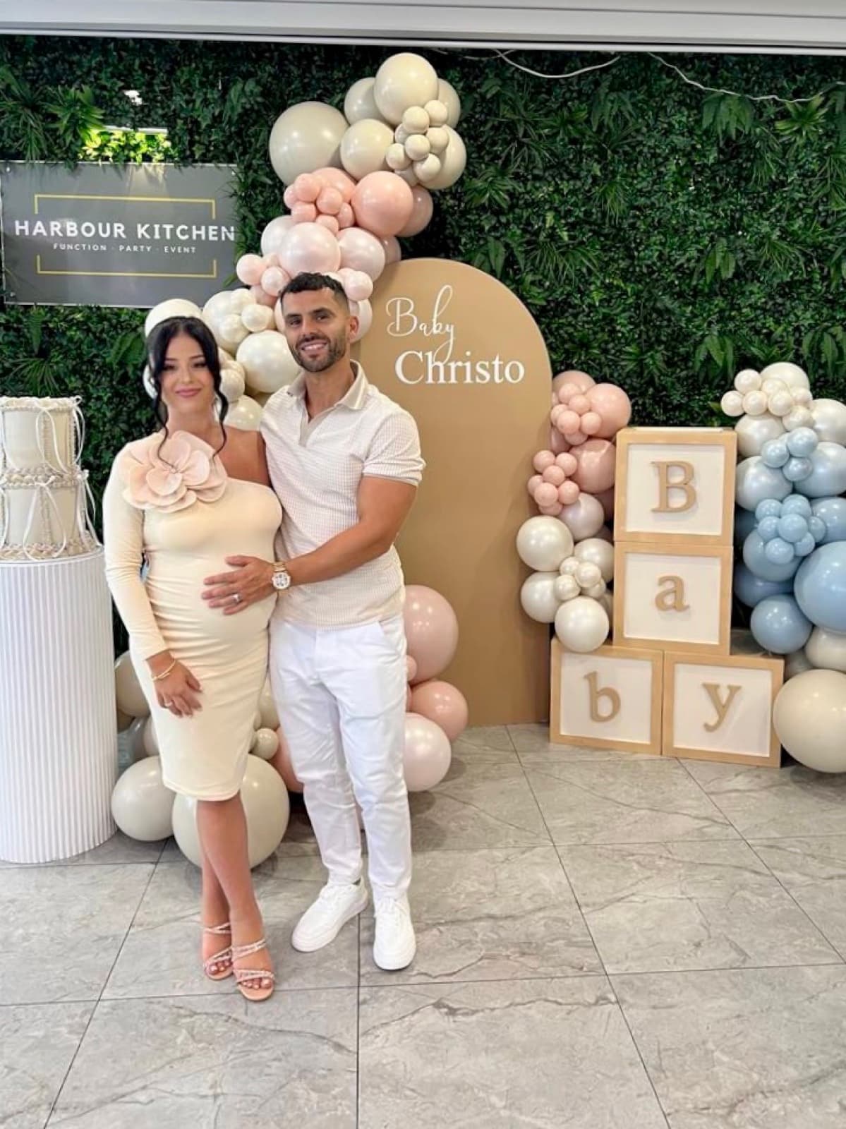 Christening and baptism event styling with elegant decorations in Melbourne