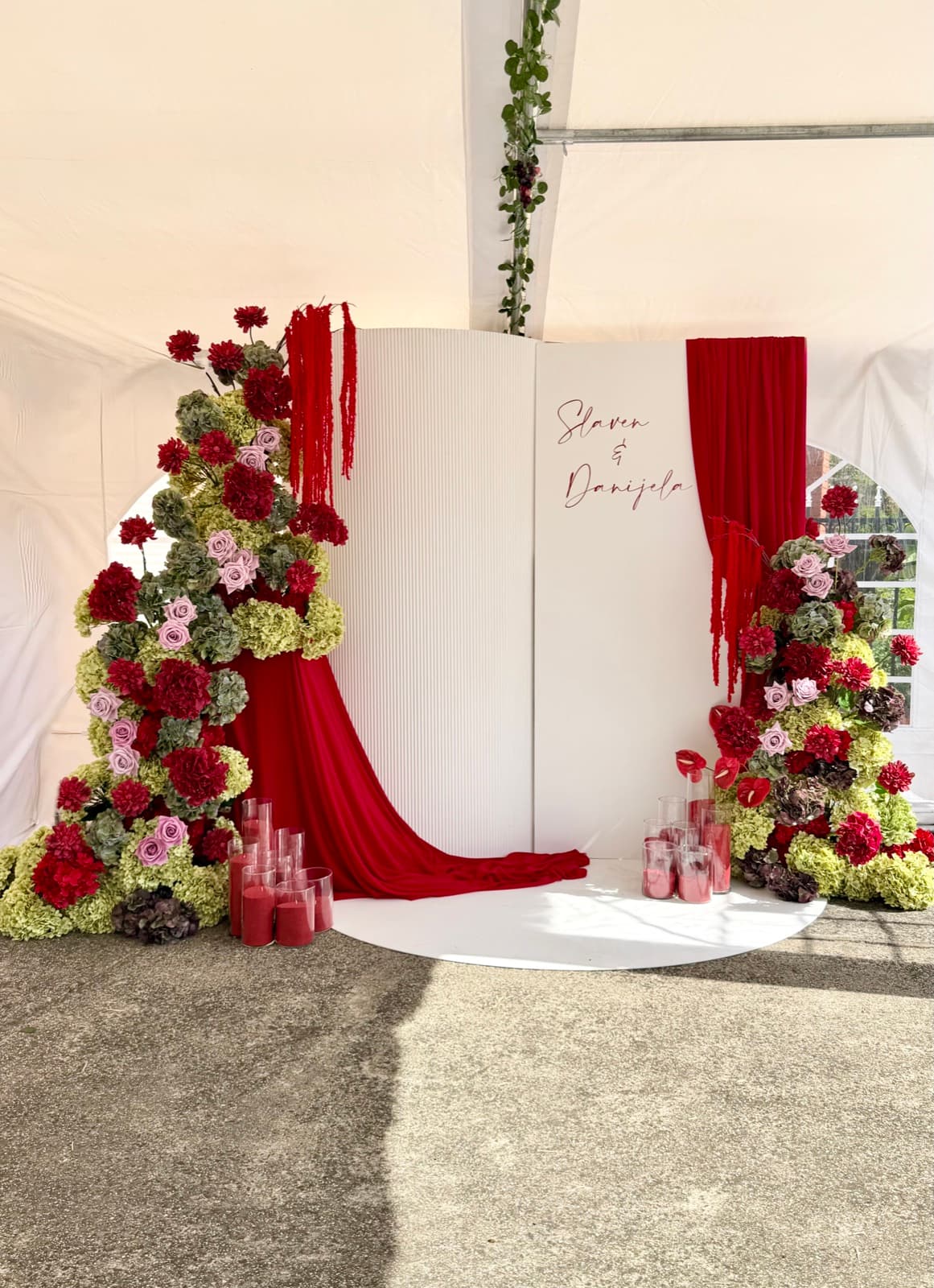 Professional draping and fabric styling for Melbourne events